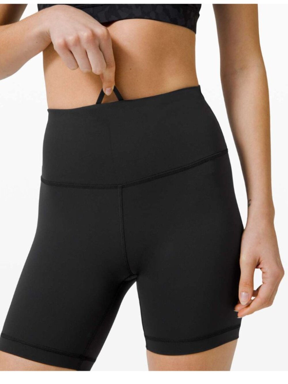 Lululemon Wunder Train High-Rise Short 6" Black Women's biker 8